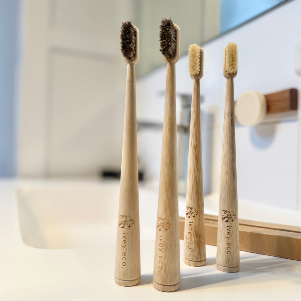 Natural fibre bamboo toothbrush